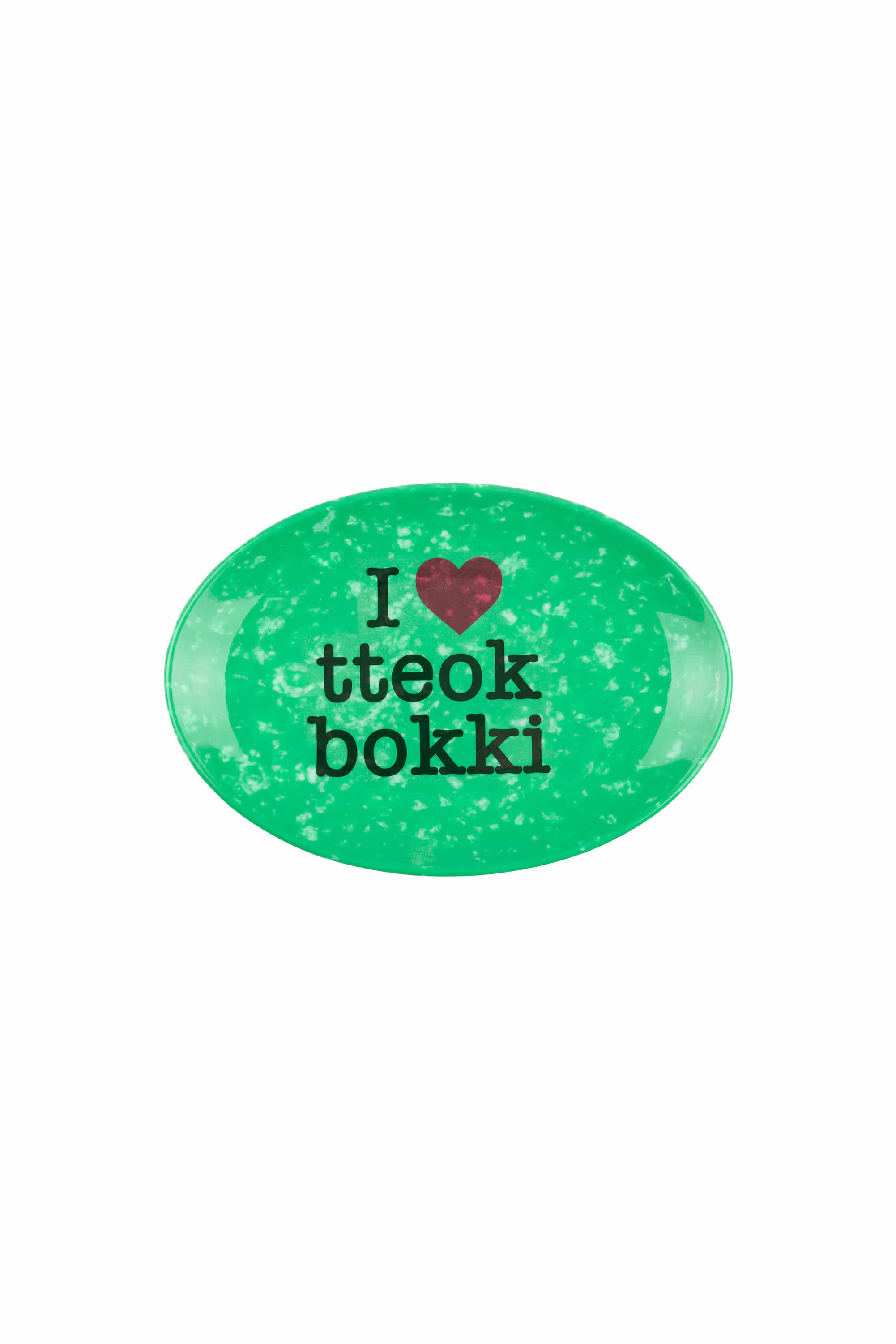 [ Sculptor X Kasina ] Love Tteokbokki Plate Green