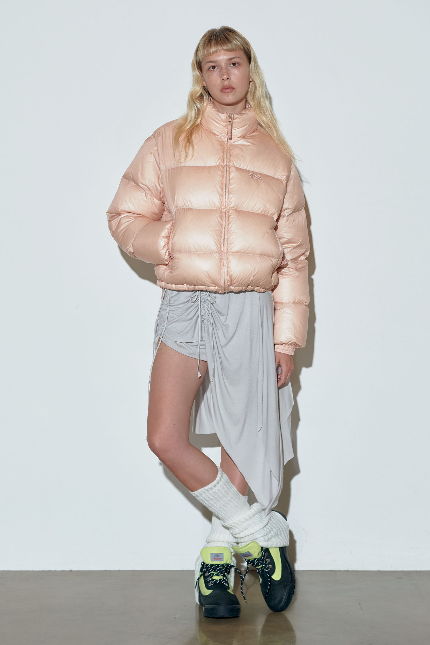 104 RDS Cropped Puffer Down Ballerina Pink