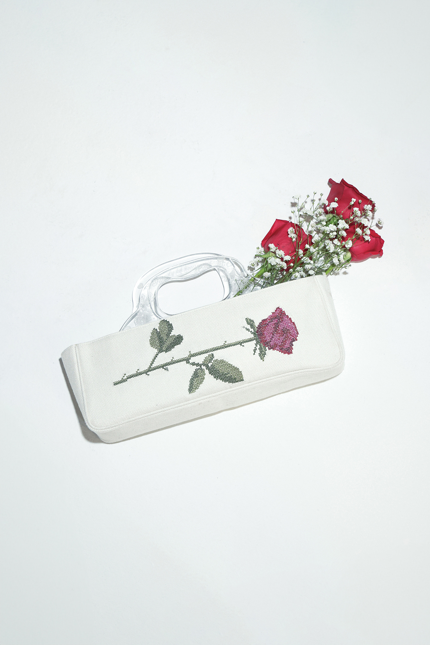 Granny Lucite Handle Bag Ivory